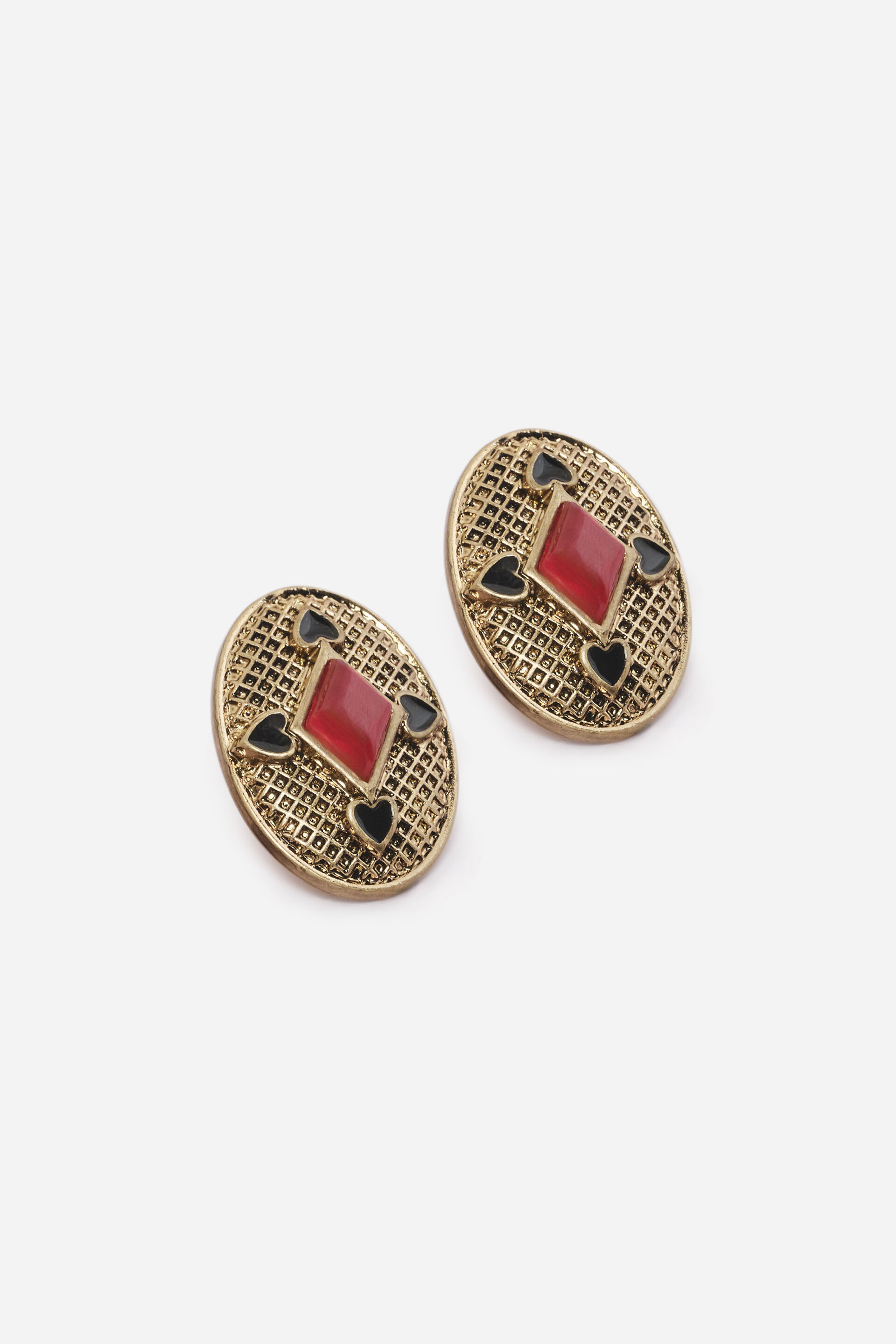 Eclectic Gold Studs, , image 2